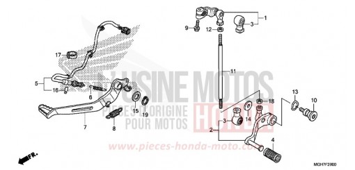 PEDALE VFR1200XDF de 2015